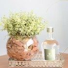 Arranjo De Folhagem Eucalipto Artificial No Vaso De Vidro | F